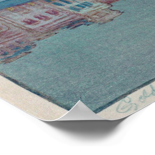 Harmandir Sahib（黄金寺）吉田博 ポスター (角)