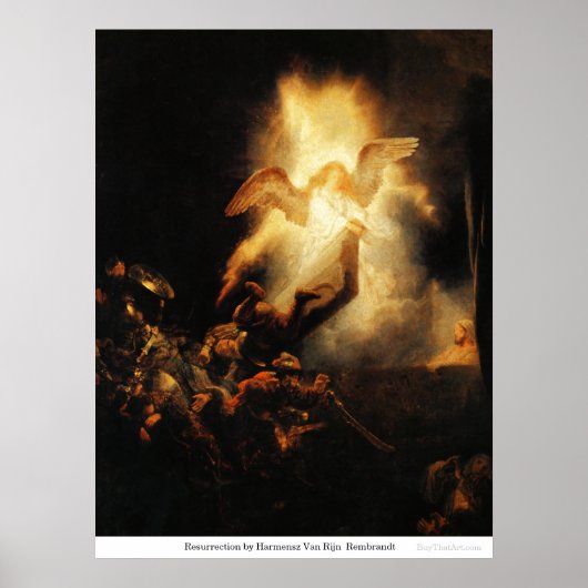 Harmensz Van Rijn Rembrandtによる復活 ポスター (正面)