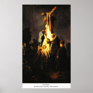 Harmensz Van Rijn RembrandtによるCrucifixion ポスター