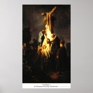 Harmensz Van Rijn RembrandtによるCrucifixion ポスター