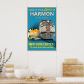 Harmon Croton-on-Hudson New York Central Railroad ポスター (キッチン)