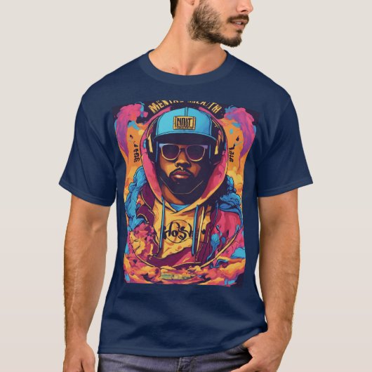 Harmonic Fusion:自然とTMenの基本Tシャツ Tシャツ (正面)