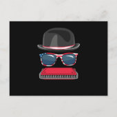 Harmonica Blues Music Audio Instrument Sound Gift ポストカード (正面)