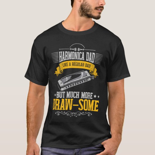 Harmonica Dad Tシャツ (正面)
