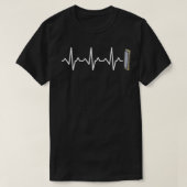 Harmonica Heartbeat  Tシャツ (デザイン正面)