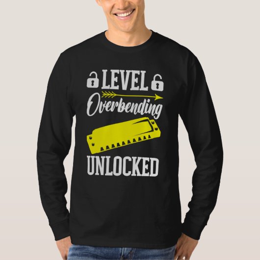 Harmonica Player Level Unlocked Tシャツ (正面)