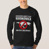 Harmonica Playing For Harmonica Player Harmonica T Tシャツ (正面)