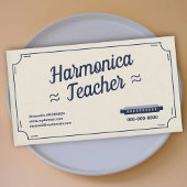 Harmonica Teacher - Vintage 名刺