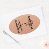 Harmonicas Outlawed Ovalシール 楕円形シール (封筒)