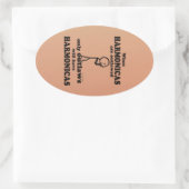 Harmonicas Outlawed Ovalシール 楕円形シール (バッグ)