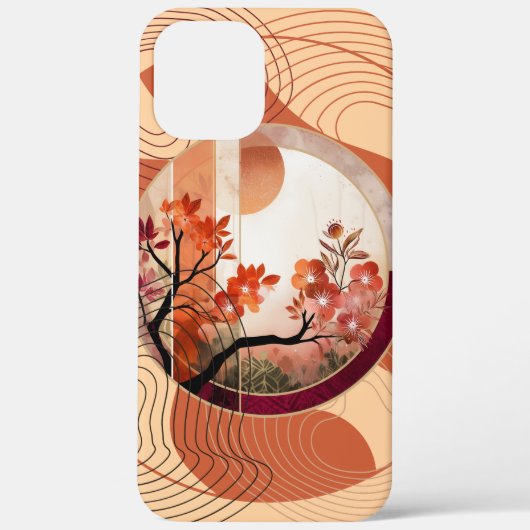 Harmonious Orange Blossom Circles Case-Mate iPhoneケース (裏面)