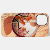 Harmonious Orange Blossom Circles iPhoneケース (裏面横)