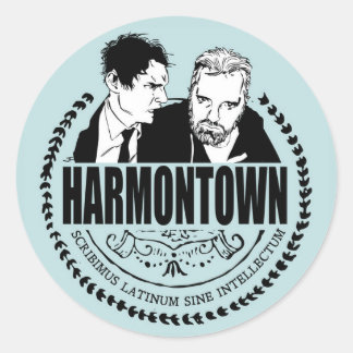 Harmontownロゴシール ラウンドシール