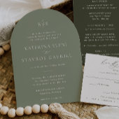 HARMONY | サググリーン ウェディング招待状 招待状