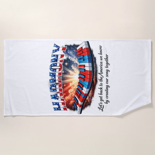 HARMONY ビーチタオル (正面)