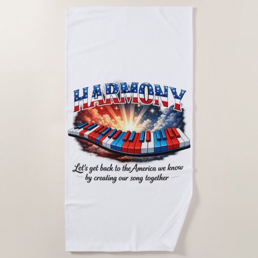 HARMONY ビーチタオル (正面)