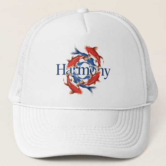 Harmony – 日本の鯉はバランスの象徴 キャップ (正面)