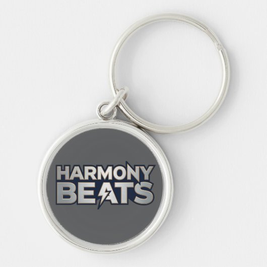Harmony Beats - ミュージックビジュアルアート キーホルダー (正面)