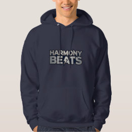 Harmony Beats – Music Vibes Text Art パーカ
