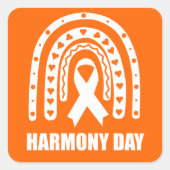 Harmony day, Australia  スクエアシール (正面)