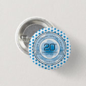 Harmony Dental 20th Anniversary Button 缶バッジ (正面&裏面)