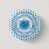 Harmony Dental 20th Anniversary Button 缶バッジ (正面)