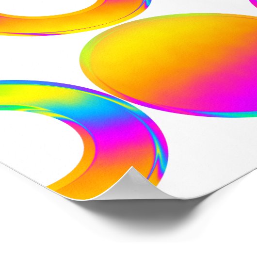 Harmony in Circles, Mesmerizing Discs Wall Art ポスター (角)