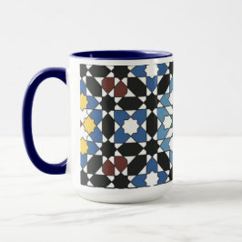 Harmony in Tiles – Moroccan Geometric Mug マグカップ