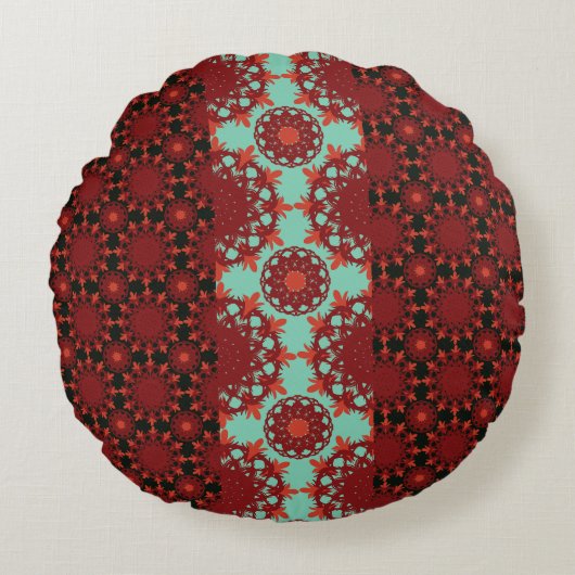 Harmony Line Pattern Decorative Throw Pillow – Bal ラウンドクッション (正面)