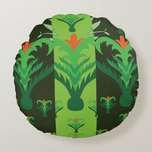 Harmony Line Pattern Decorative Throw Pillow – Bal ラウンドクッション (正面)