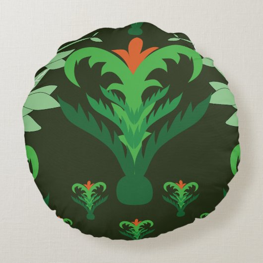 Harmony Line Pattern Decorative Throw Pillow – Bal ラウンドクッション (裏面)