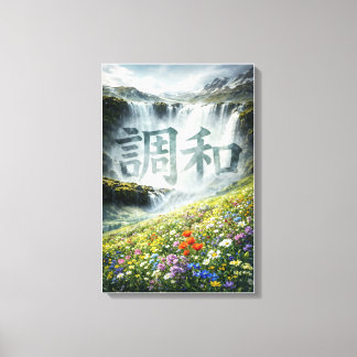 Harmony Waterfall Landscape Canvas Print  キャンバスプリント