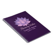 Harmony Within Lotus Mandala Personalized ノートブック (右側)