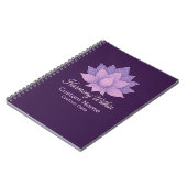 Harmony Within Lotus Mandala Personalized ノートブック (左側)