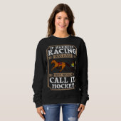 Harness Racing Horse Race Track Racer Trotting Hor スウェットシャツ (正面フル)