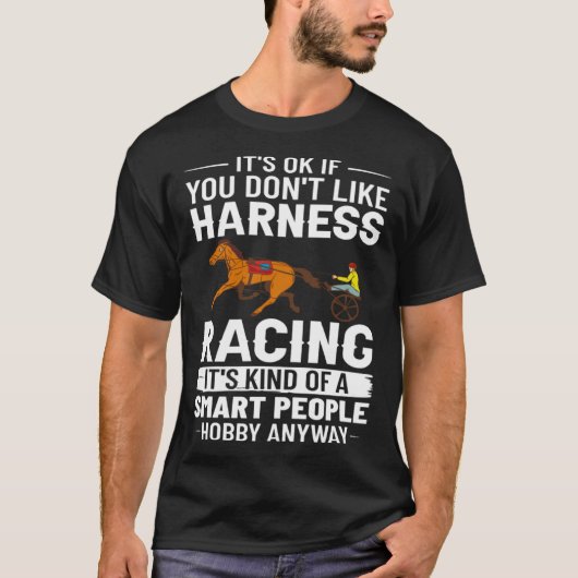 Harness Racing Horse Race Track Racer Trotting Hor Tシャツ (正面)