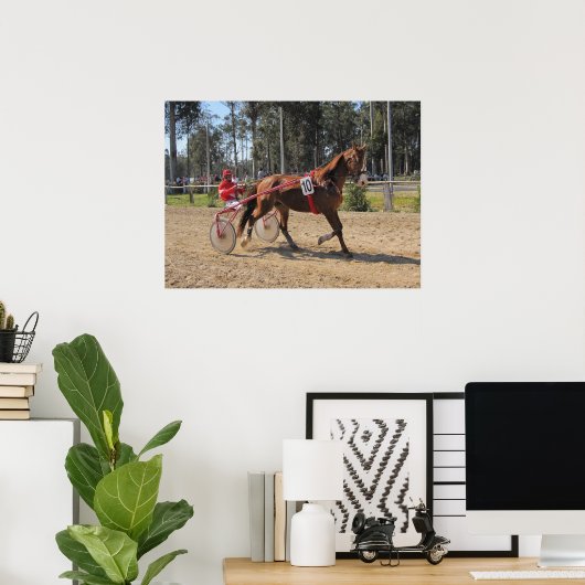 Harness racing Print ポスター (ホームオフィス)