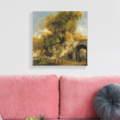 Harnham Gate, Salisbury, c.1820-21 (キャンバス上の油) キャンバスプリント (インサイチュ (リビング))