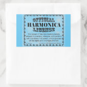 Harnonicaライセンス矩形ステッカー 長方形シール (バッグ)