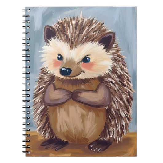 Harold the Hedgehog | Cute Animal Watercolor ノートブック (正面)