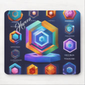 Haroon 3Dフォトグモダンリッドのギフト マウスパッド (正面)