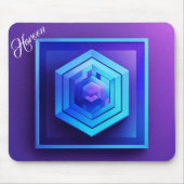 Haroon 3Dフォトグモダンリッドのギフト マウスパッド (正面)