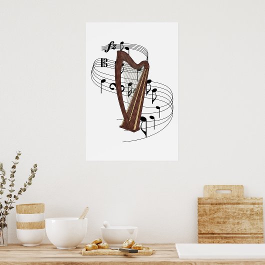 Harp ポスター (キッチン)