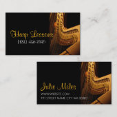 Harp Lessons Music名刺 名刺 (正面/裏面)