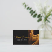 Harp Lessons Music名刺 名刺 (スタンド正面)