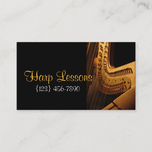 Harp Lessons Music名刺 名刺 (正面)