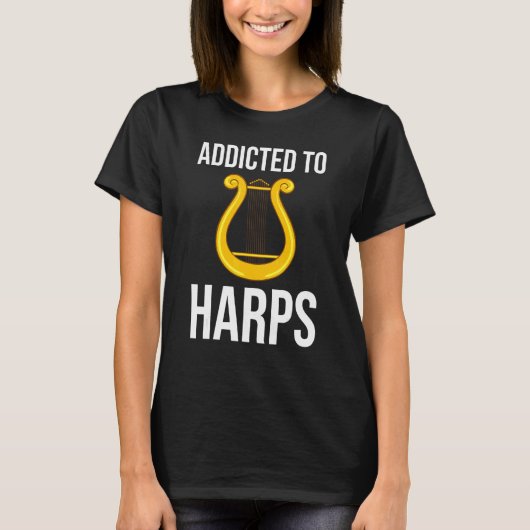 Harp Music Instrument Player Beginner Lesson 1 Tシャツ (正面)