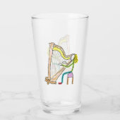 Harp Playing Stickman タンブラーグラス (裏面)