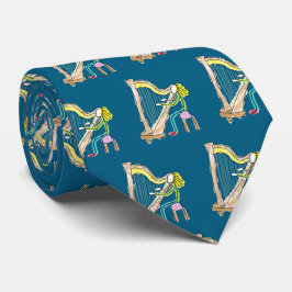 Harp Playing Stickman ネクタイ