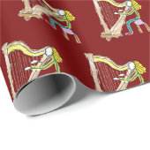 Harp Playing Stickman ラッピングペーパー (ロールコーナー)